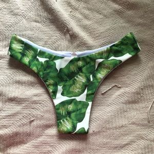 Palm leaves bikini bottom